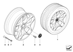 36116782834 - : Light Alloy Rim Black 36907111 for BMW Image