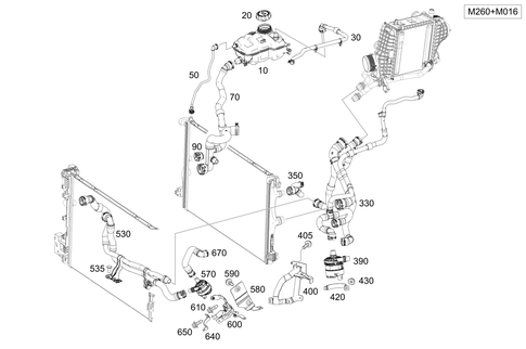 Expansion Tank, Mounting and Hoses for 2026 Mercedes-Benz CLA35 AMG #0