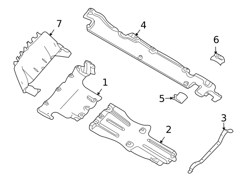 Splash Shields for 2003 Porsche Cayenne #0