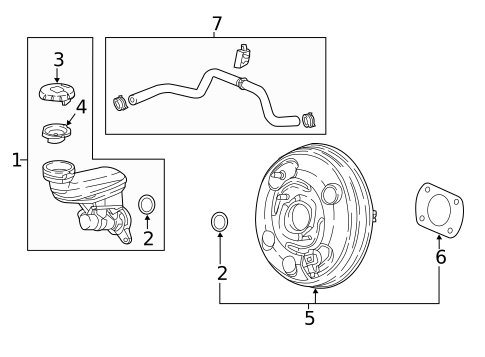 Master Cylinder - Components On Dash Panel for 2018 Honda Odyssey #0