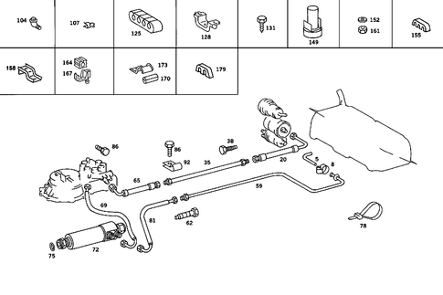 Fuel Lines for 1986 Mercedes-Benz 560SL #1