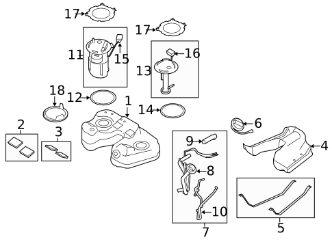 Fuel System Components for 2009 Ford Taurus #0