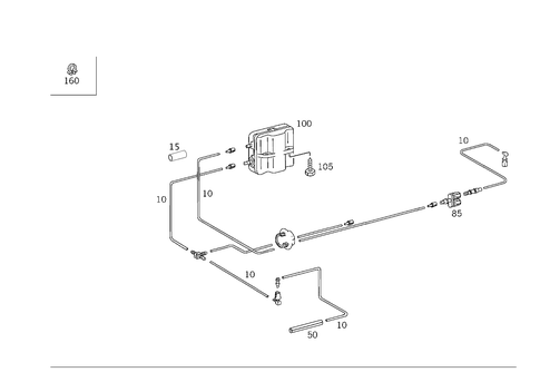 Engine Vacuum Connection for 1998 Mercedes-Benz E430 #1