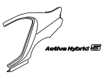 51147346549 - Body: Nameplate for BMW: ActiveHybrid 5 Image