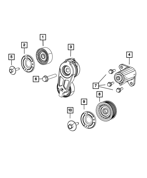 Pulleys and Related Parts for 2021 Dodge Challenger #0