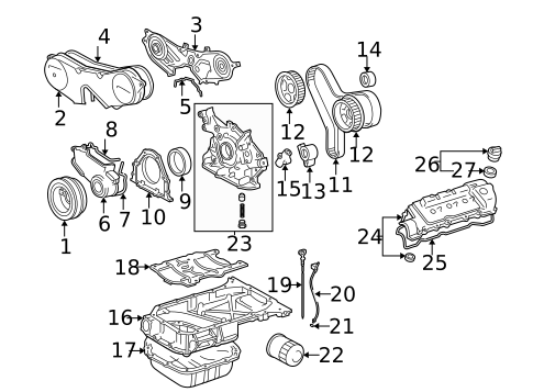 Engine Parts for 2005 Toyota Sienna #0