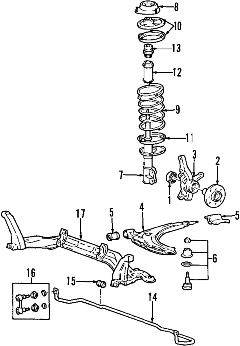 Front Suspension for 2000 Hyundai Elantra #0