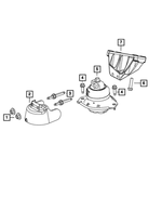 4855025AC - : Engine Mount Bracket for Chrysler: 300 | Dodge: Challenger, Charger Image