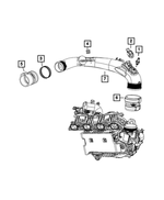 5281506AE - Cooling: Charge Air Cooler To T/body Hose for Mopar Image
