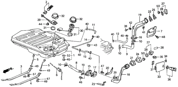Fuel Tank for 1987 Honda Civic #0