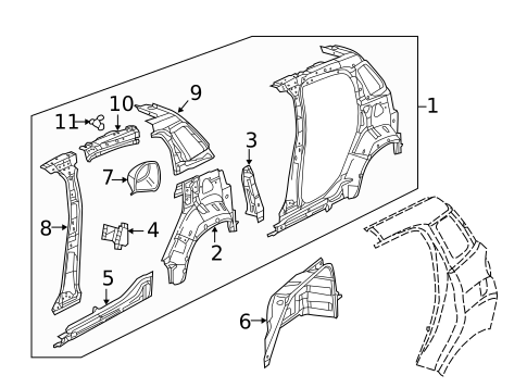 Inner Structure for 2018 Fiat 500L #0