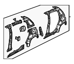 68613462AA - Body: Inner Panel Assembly for Mopar Image