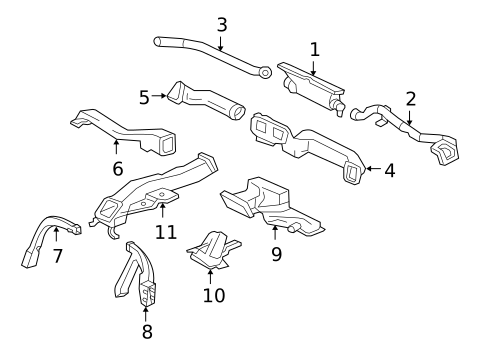Ducts for 2006 Saab 9-7x #0
