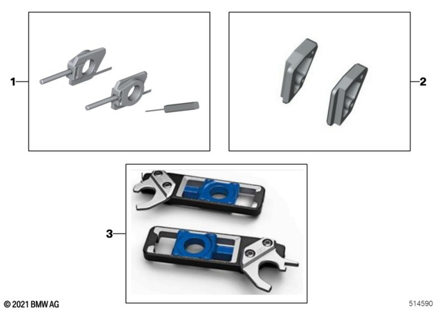77258404852 - Design: Set of Chain Tensioners - M for BMW-Motorrad Image