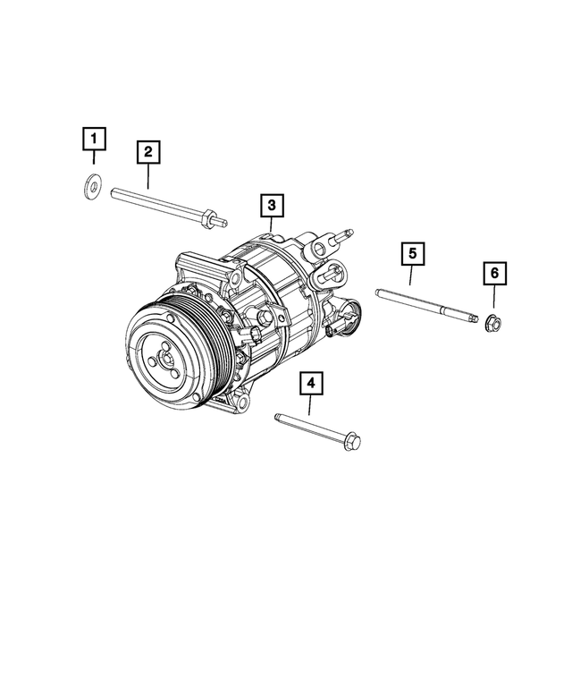6107093AA - Air Conditioners and Heaters: Flat Washer for Mopar Image