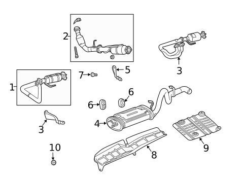 Exhaust Components for 2003 Jeep Wrangler #0