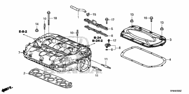 Intake Manifold (V6) (2) for 2013 Honda Crosstour #0