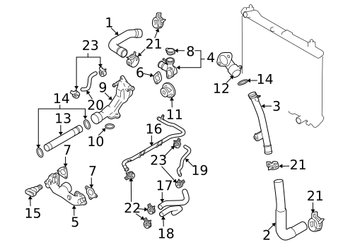Hoses & Lines for 2006 Suzuki Grand Vitara #0
