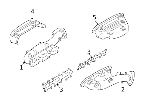 Exhaust Manifold for 2003 INFINITI G35 #1