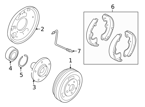 Brake Components for 2006 Ford Escape #2