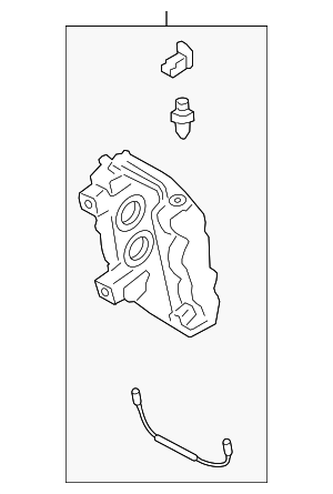 992615124AJ - Brakes: Disc Brake Caliper for Porsche Image