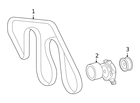 Belts & Pulleys for 2010 Toyota Land Cruiser #0