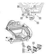 4865813AA - Body Sheet Metal Except Doors: Liftgate Opening Weatherstrip for Mopar Image