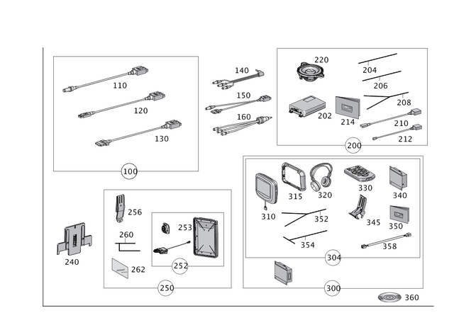 2128705089 - Electrics and Function: DVD Player for Mercedes-Benz Image