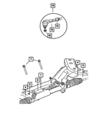 68002075AC - : Power Steering Gear for Chrysler: 300 | Dodge: Magnum Image