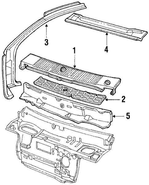 Cowl for 1986 Buick Skyhawk #0