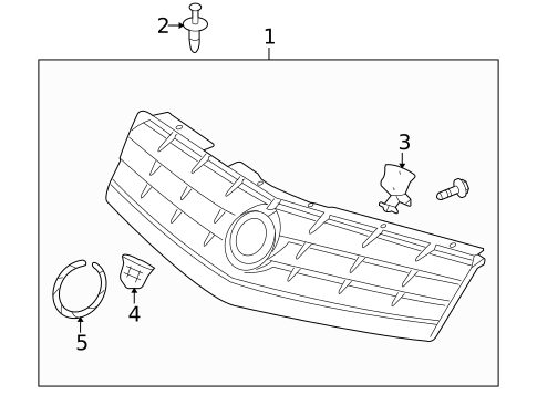 Grille & Components for 2005 Cadillac XLR #0