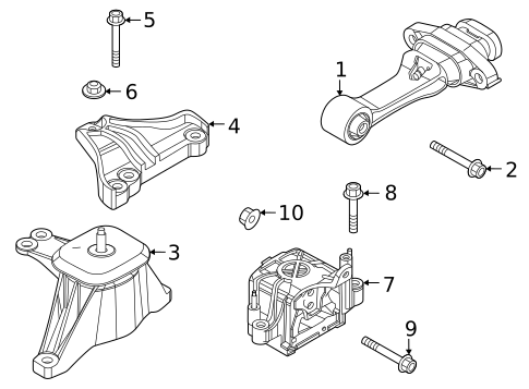 Engine & Trans Mounting for 2023 Kia Sportage #0
