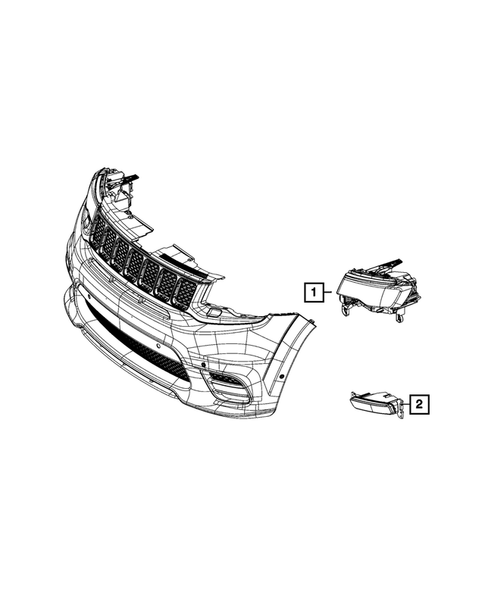 Lamps, Interior and Exterior for 2022 Jeep Grand Cherokee WK #9