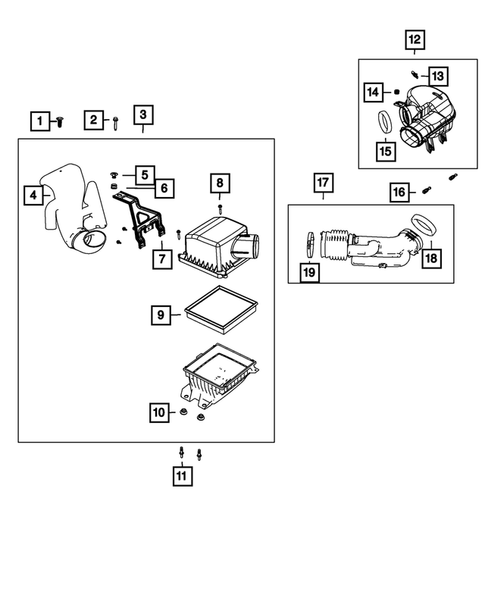 Air Cleaner for 2012 Chrysler 200 #1