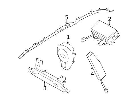 Air Bag Components for 2014 Subaru Forester #1