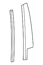 7507150110 - Body: Trim Molding for Lexus: LS500, LS500h Image