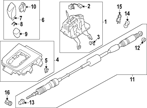 Transmission Shift Lever for 2025 Subaru Forester #0