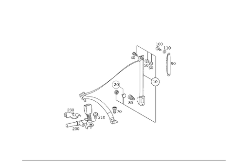 Rear Seat Safety Belt for 2002 Mercedes-Benz C 320 #0