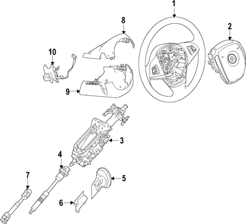 Steering Column for 2011 BMW X5 #0