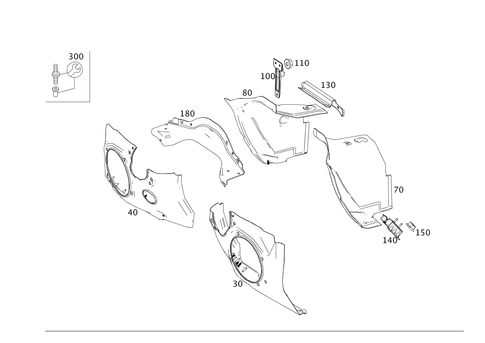 Fire Wall and Connection Parts for 2020 Mercedes-Benz SL550 #0