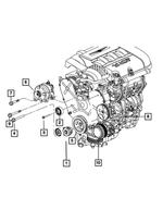 6102122AA - Cooling: Hex Head Bolt And Washer, Mounting for Mopar Image