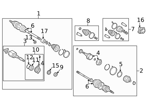 Drive Axles for 2002 Toyota Celica #0