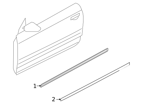 Exterior Trim - Door for 2007 Audi A4 Quattro #0