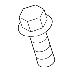 N90780904 - Body: License Bracket Bolt for Audi: A5, A5 Quattro, A8 Quattro, R8, RS5, S5, S8 Image