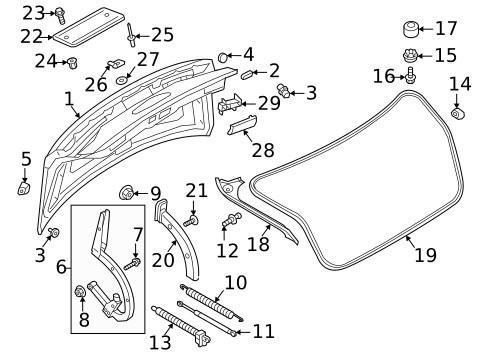 Lid & Components for 2025 Audi A8 Quattro #0