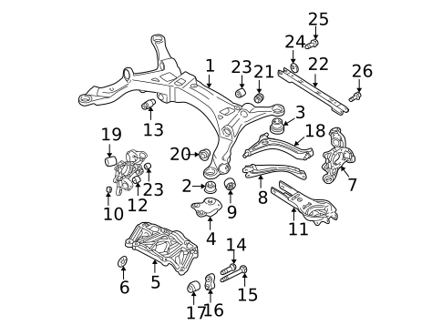 Rear Suspension for 2014 Volvo XC90 #7