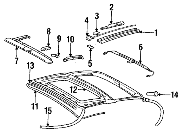 96456434100 - Body: Guide Rail for Porsche Image