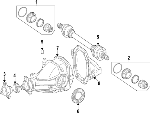 Rear Axle for 2024 Mercedes-Benz E450 #0