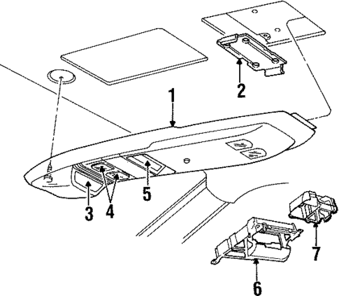 Overhead for 1998 Jeep Grand Cherokee #0