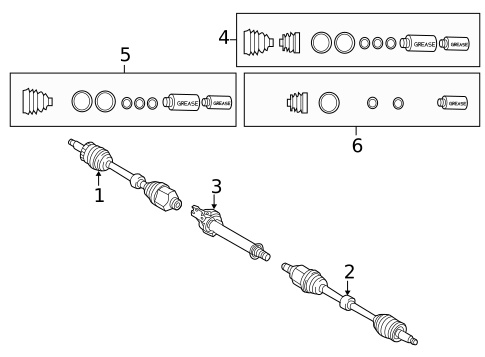 Drive Axles for 2014 Kia Sedona #0
